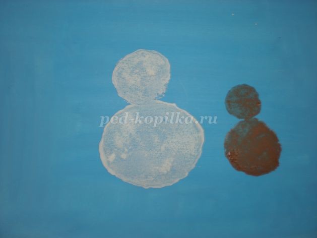 ​Рисуем снеговика: часть 1