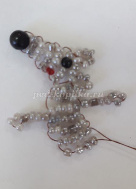 Весёлый мышонок из бисера: часть 2 Весёлый мышонок из бисера: часть 2