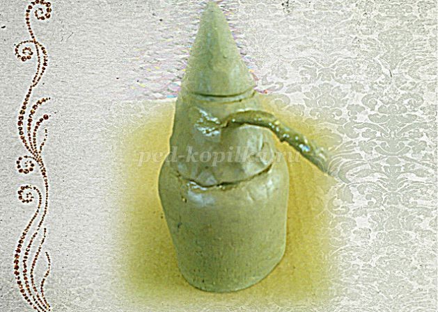 Богатырь из глины детскими руками: часть 2