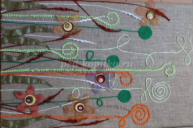 Цветущая поляна: мастер-класс, часть 3