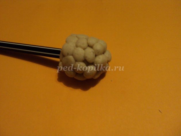 Лепка из солёного теста "Дары лета": часть 3