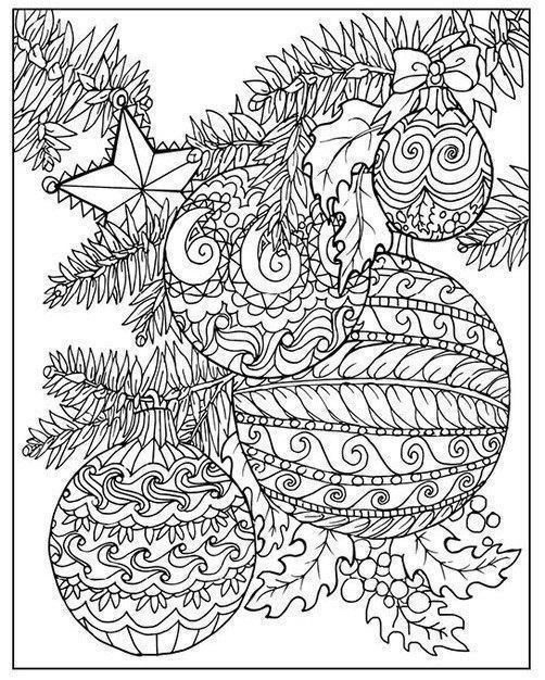 Новогодние раскраски-антистресс