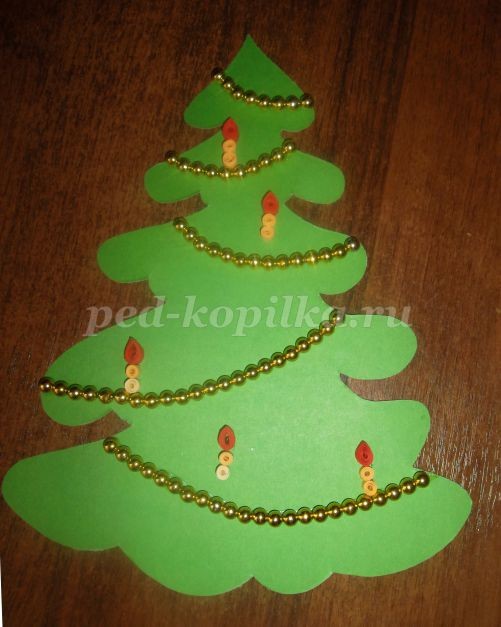 Новогодняя ёлка: квиллинг, часть 2