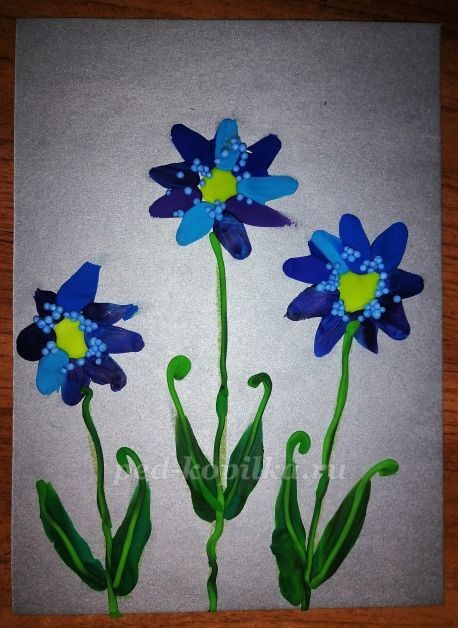 Пластилинография: цветы: часть 2 Пластилинография: цветы: часть 2