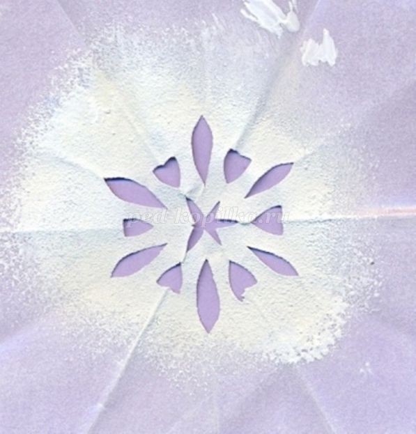 Рисуем невероятно красивую ёлочку белую на синем фоне: часть 5 Рисуем невероятно красивую ёлочку белую на синем фоне: часть 5