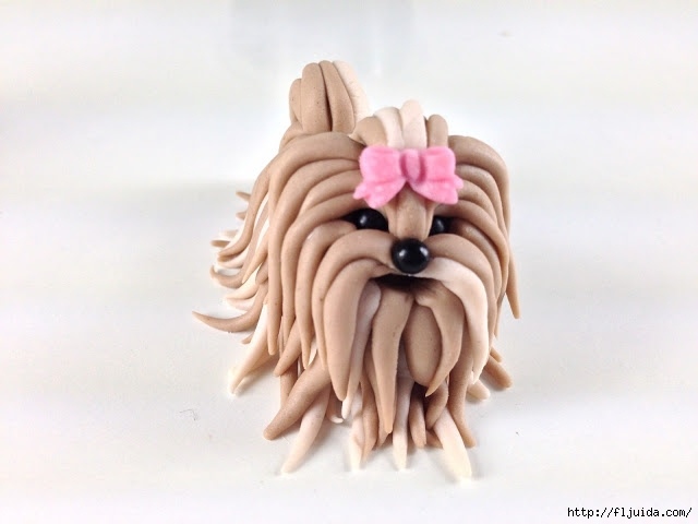 Мастер-класс по лепке лохматой собачки