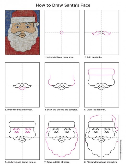 Новогодние уроки рисования Новогодние уроки рисования