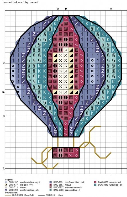 Вышиваем с детками воздушные шары Вышиваем с детками воздушные шары