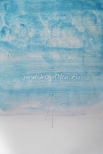 Как нарисовать ель акварелью: часть 1