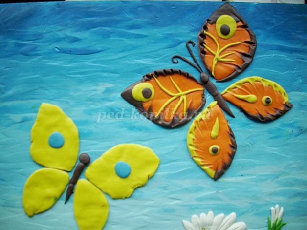 ​Пластилинография: цветущий луг, часть 2