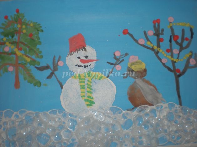 Рисуем снеговика: часть 2 Рисуем снеговика: часть 2