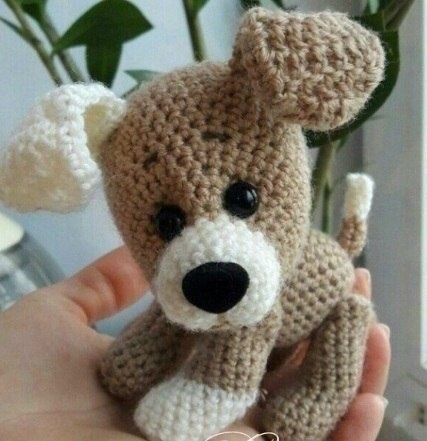 Щенок из пряжи Щенок из пряжи