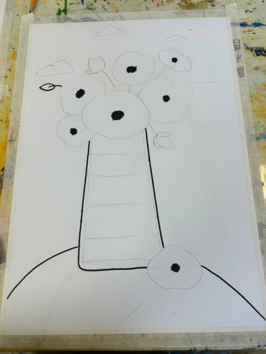 Цветы акварелью Цветы акварелью