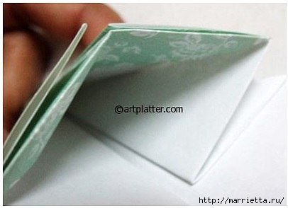 Елочка из бумаги в технике оригами