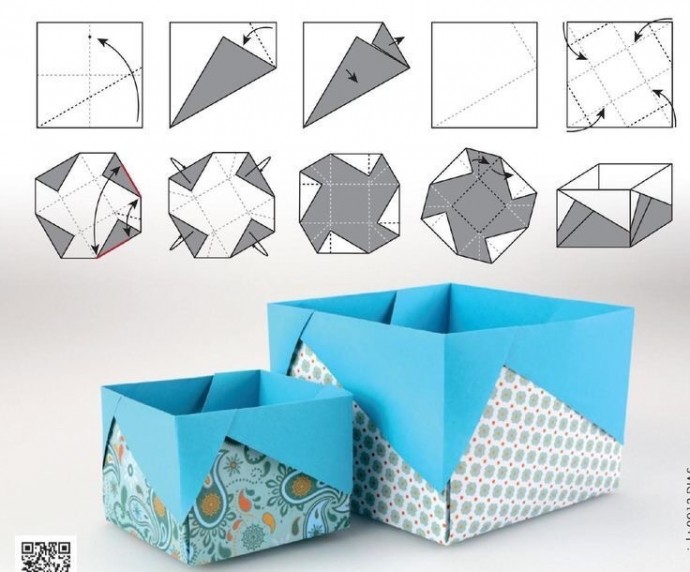 Коробочка в технике оригами