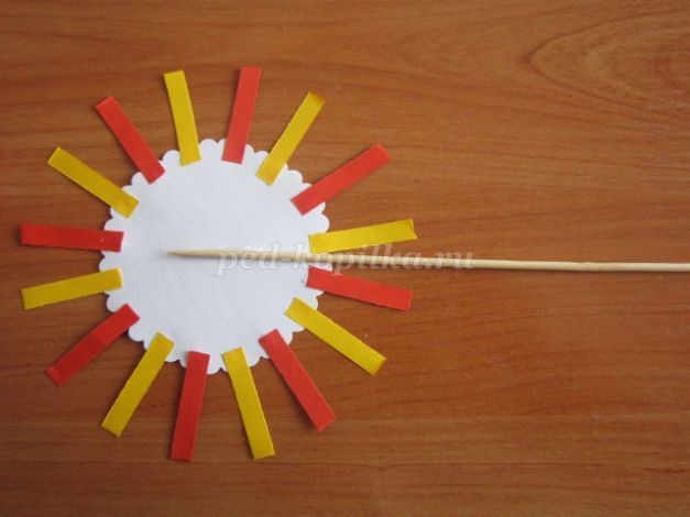 Солнышко из бумаги