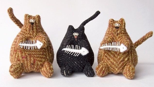 Мягкая игрушка "Котик с рыбкой" Мягкая игрушка "Котик с рыбкой"