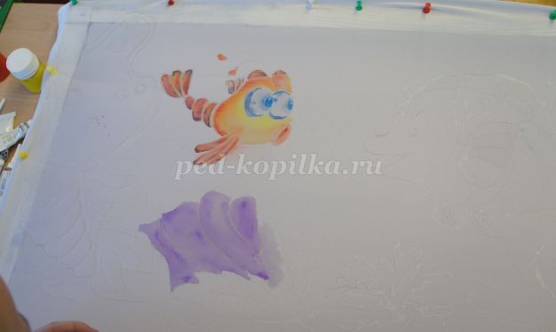 Холодный батик "Подводное царство": мастер-класс