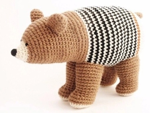 Медведь из пряжи