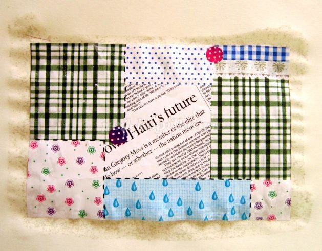 ​Открытка детскими руками в технике скрапбукинг: часть 1