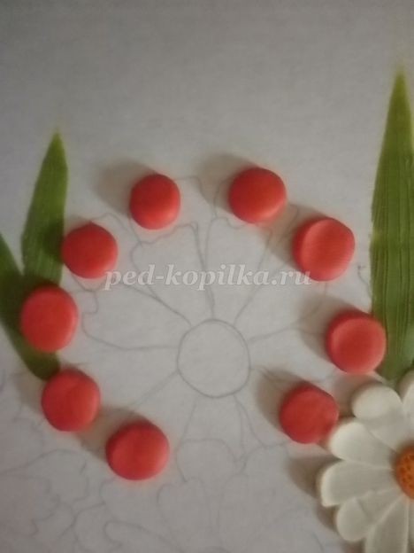 Пластилинография "Цветочки": часть 4 Пластилинография "Цветочки": часть 4