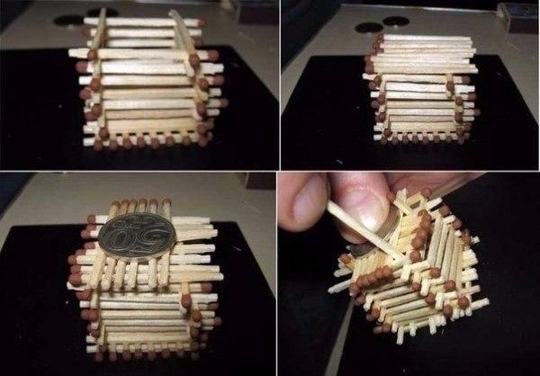 Последовательность сборки спичечного домика Последовательность сборки спичечного домика