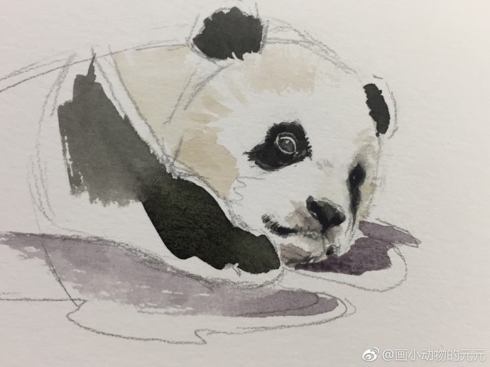 Рисуем с детьми панду