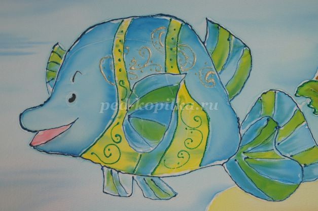 Холодный батик "Подводное царство": мастер-класс