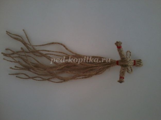 Конь и коза из шпагата детскими руками: часть 3