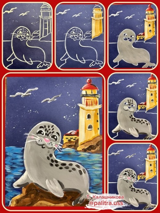 Милый морской котик