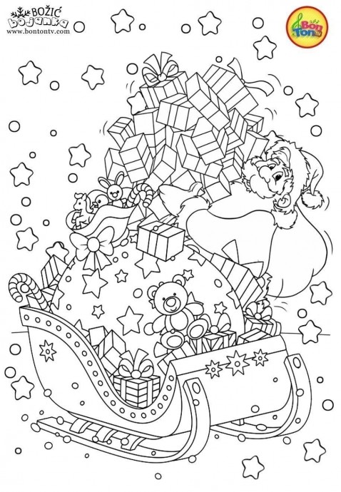 Новогодние раскраски для детей Новогодние раскраски для детей