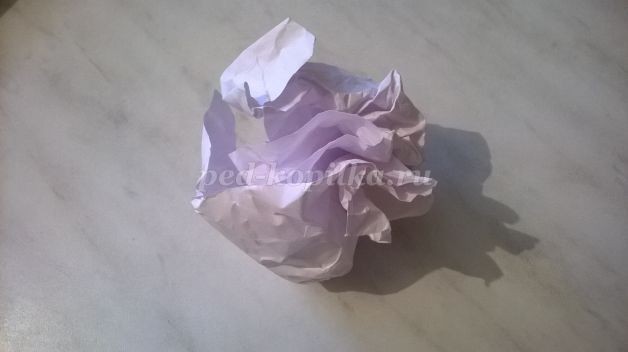 Рисование на мятой бумаге