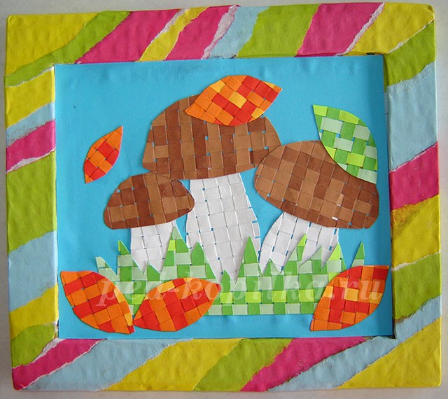 Аппликация: грибы Аппликация: грибы