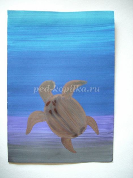 Как нарисовать подводный мир красками