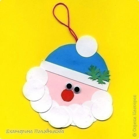 Круглые подвески на елочку