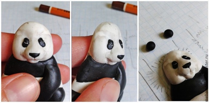 Лепим с детьми крошку-панду из полимерной глины