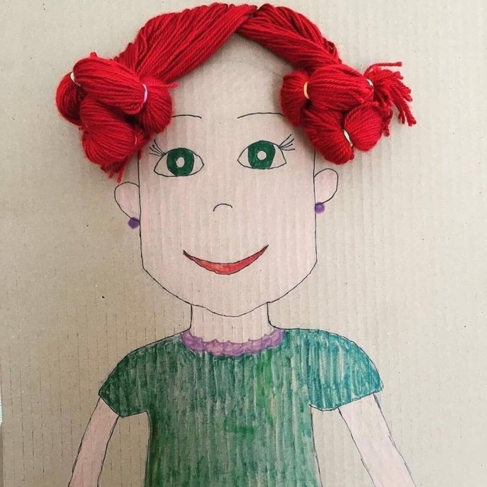 Прическа для куклы Прическа для куклы