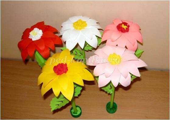 Цветы из бумаги: мастер-класс