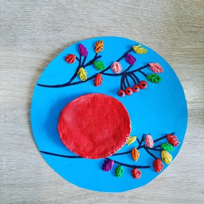 Аппликация "Снегирь"