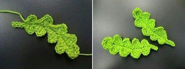 Вяжем жёлуди и листочки Вяжем жёлуди и листочки