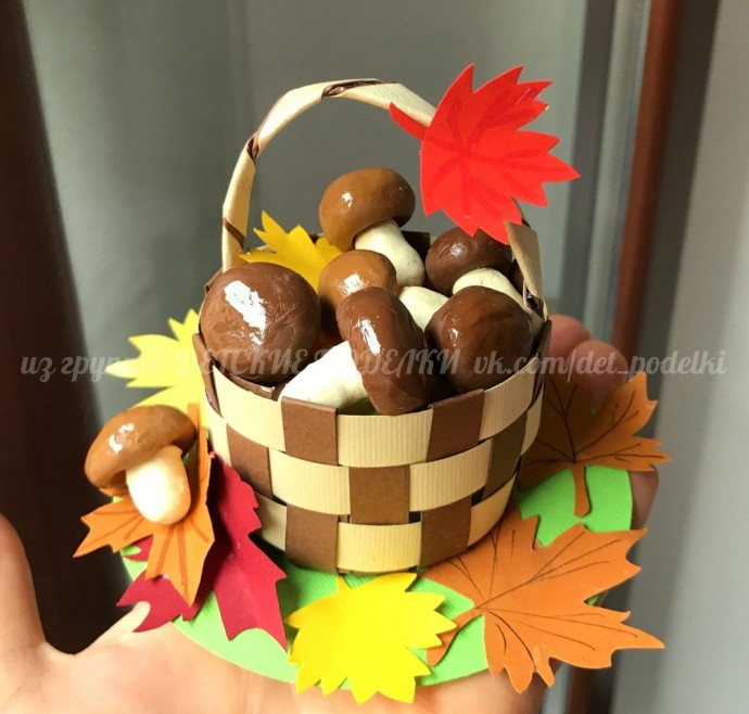 Корзинка с грибочками