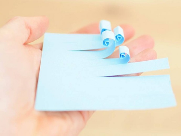 Осьминожек из бумаги Осьминожек из бумаги