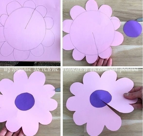 Спиральная цветочная гирлянда