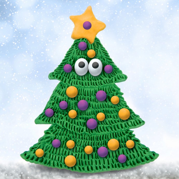 Чудесные новогодние поделки из пластилина Чудесные новогодние поделки из пластилина