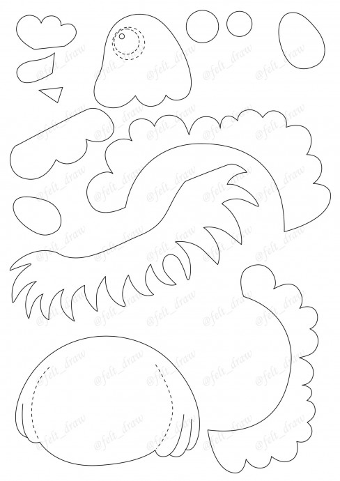 ​Наседка из фетра