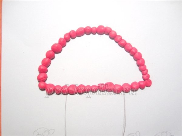 Пластилинография "Фантазийный грибок" Пластилинография "Фантазийный грибок"