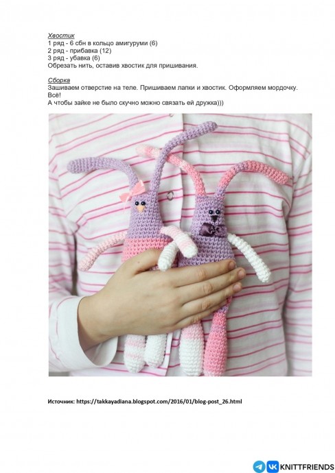 Зайка с тонкими длинными ушами Зайка с тонкими длинными ушами