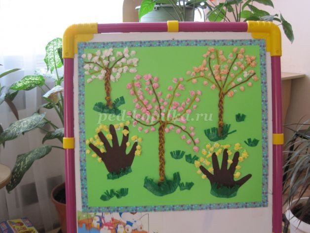 Аппликация на тему "Весна": часть 2 Аппликация на тему "Весна": часть 2