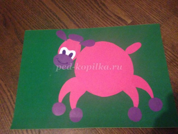 Овечка из цветной бумаги и ниток: часть 2 Овечка из цветной бумаги и ниток: часть 2