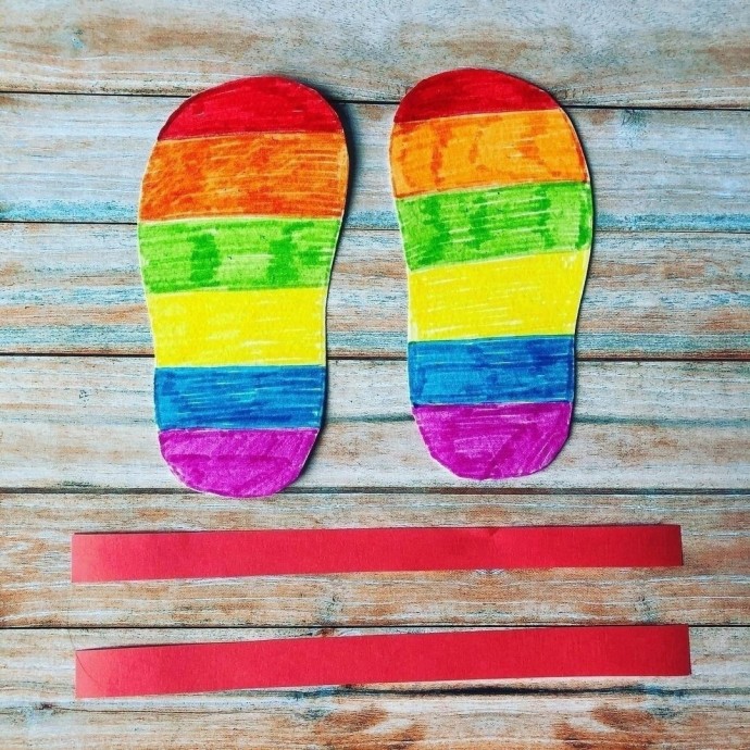 Классная идея для яркой летней поделки "Прогулка по пляжу"